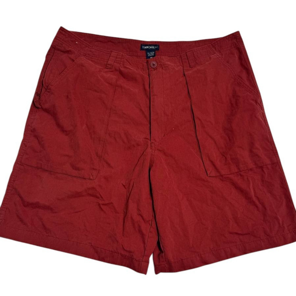 Cherokee Mens Red Shorts Size 40 Casual Lightweight Flat Front Summer